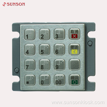 Stainless Steel Encryption PIN pad for Payment Kiosk